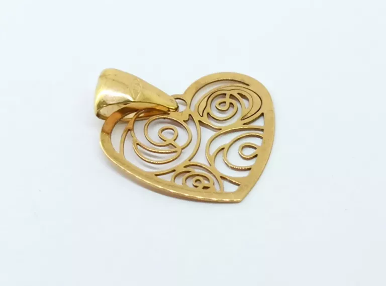 ZŁOTA ZAWIESZKA "SERCE" 375/0.36G/1CM