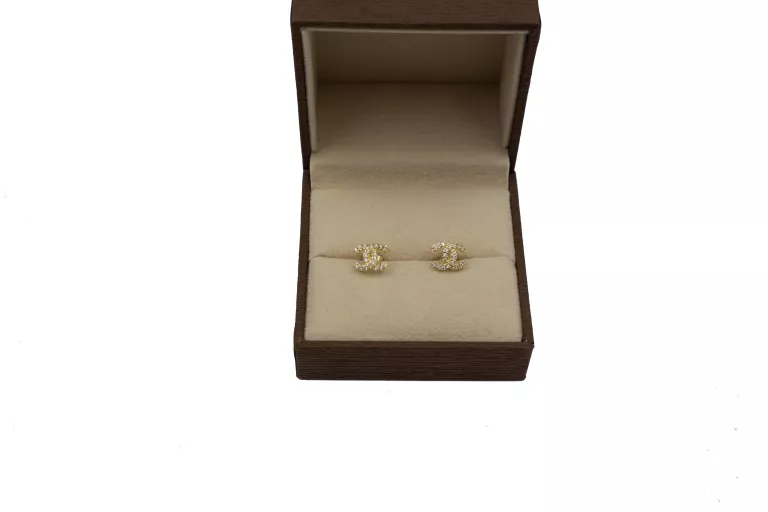 zlote-kolczyki-w-stylu-chanel-p585-w13-stan-powystawowy