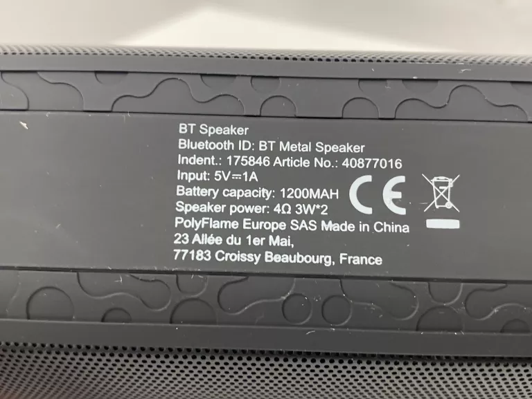 GŁOŚNIK BLUETOOTH SPEAKER 6W