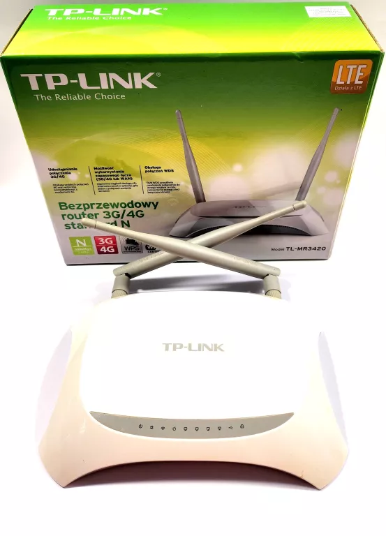 ROUTER TP-LINK TL-MR3420 802.11N (WI-FI 4), 802.11G, 802.11B