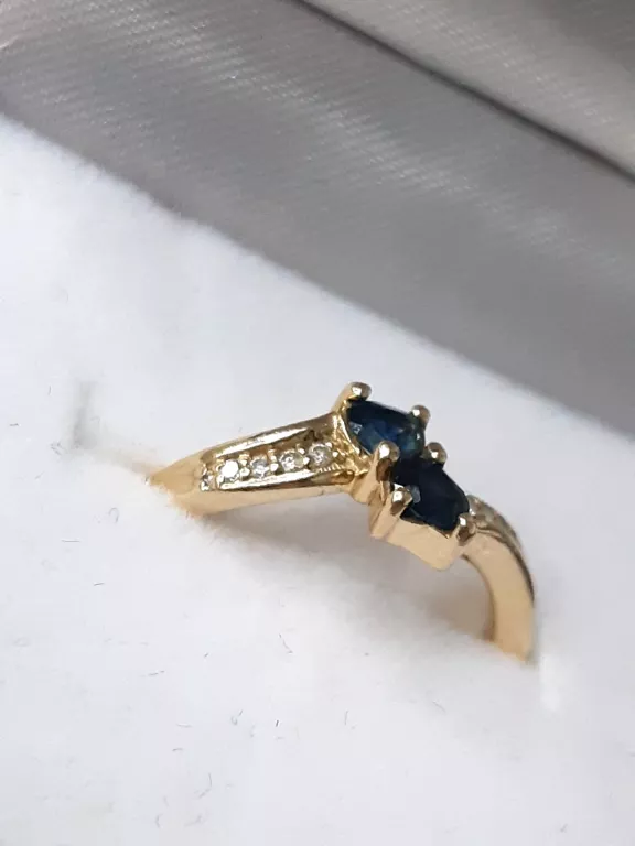 zloty-pierscionek-585-260g-10x-brylant-2x-szafir-stan-11323-2