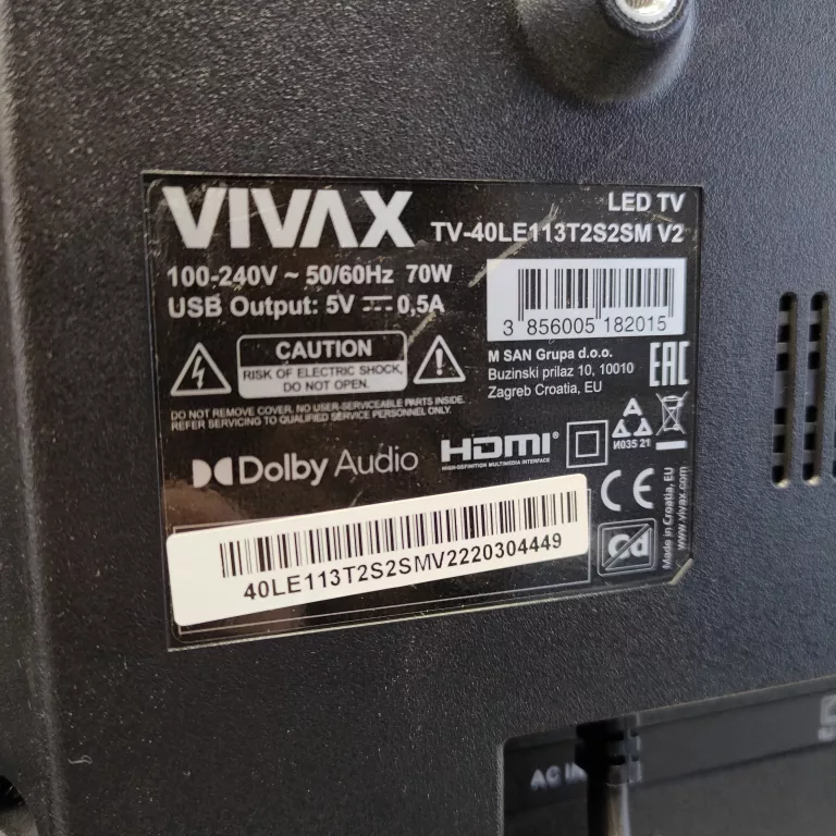 TELEWIZOR VIVAX 40" / SMART TV