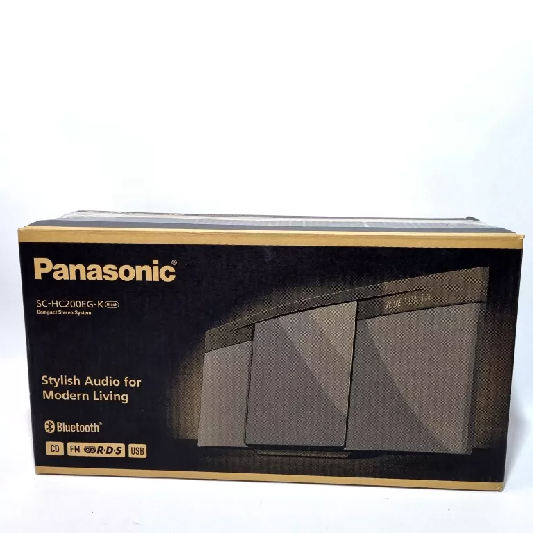 WIEZA STEREO PANASONIC SC-HC200EG-K CD/FM/USB/BT