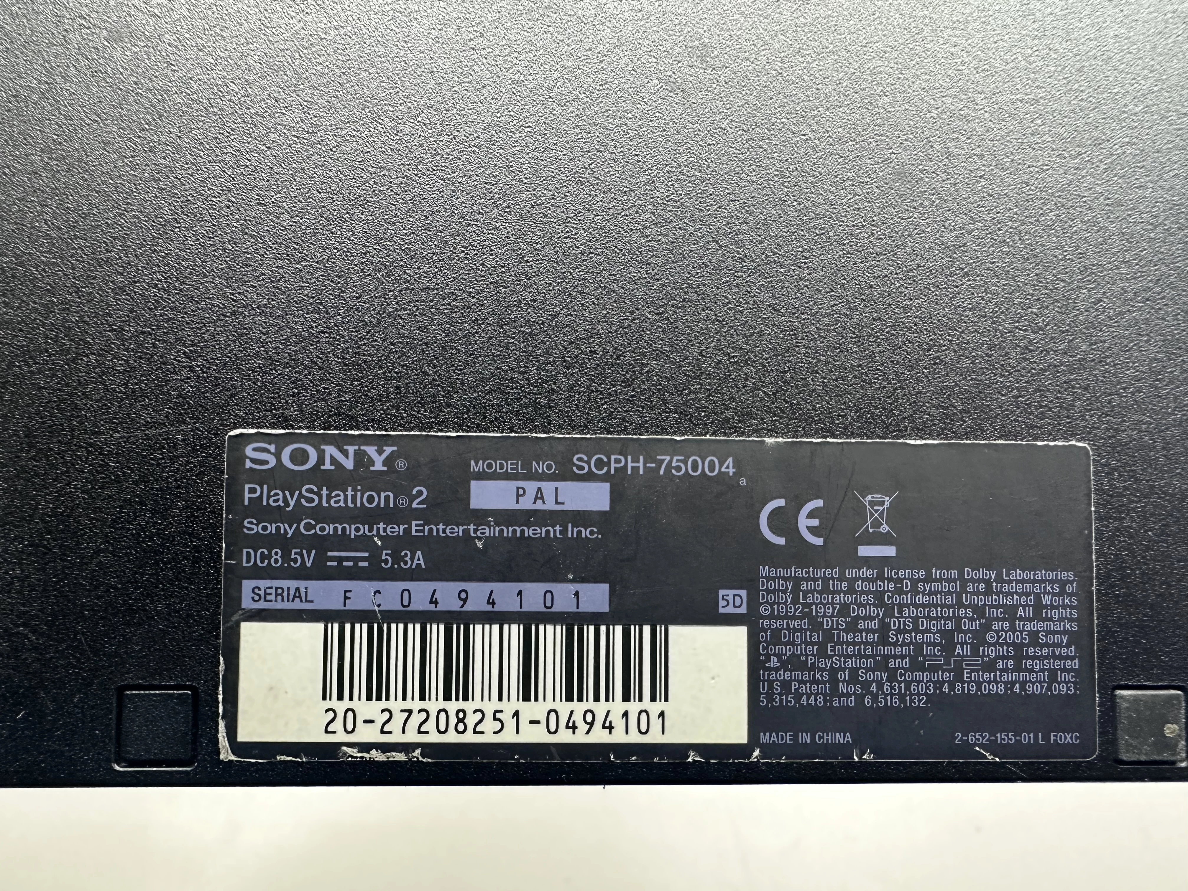 konsola-sony-ps2-scph-75004-gry-okablowanie-pad-kod-producenta-scph-75004