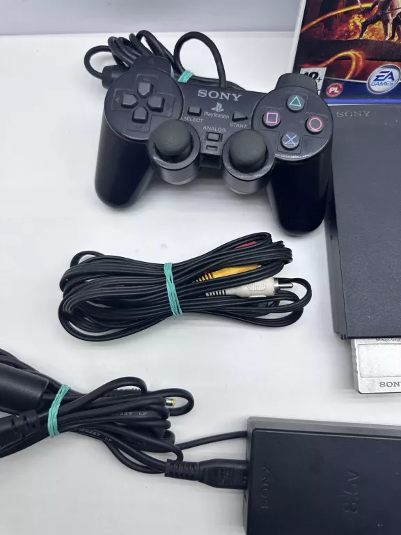 konsola-sony-ps2-scph-75004-gry-okablowanie-pad-stan-uzywany