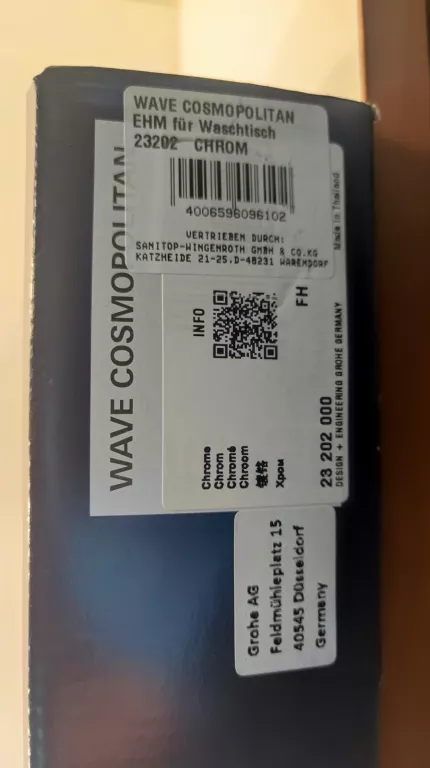 BATERIA UMYWALKOWA GROHE WAVE COSMOPOLITAN 23202