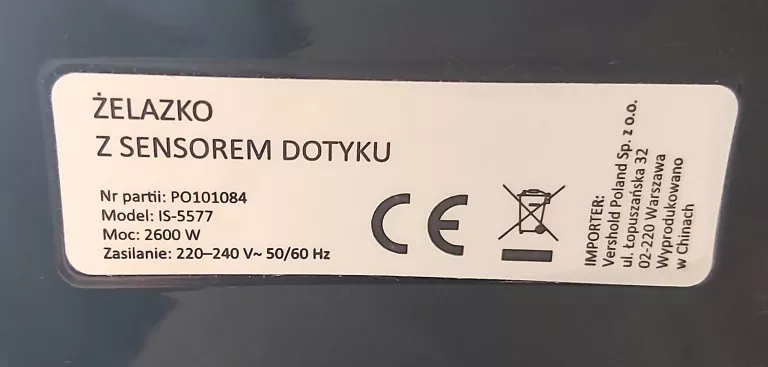 ŻELAZKO SENSOR IS-5577