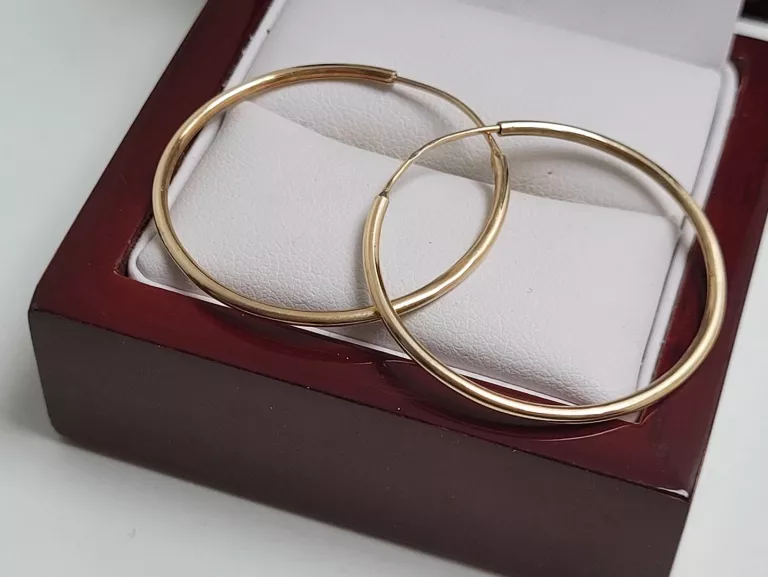 ZŁOTE KOLCZYKI KOŁA 3,08G PR.585