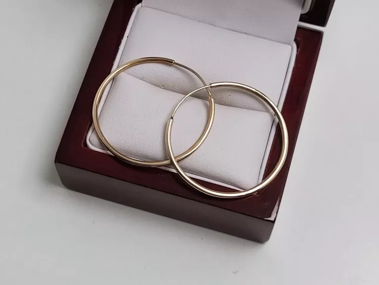 ZŁOTE KOLCZYKI KOŁA 3,08G PR.585