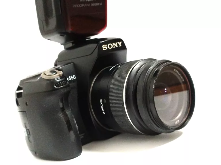 SONY DSLR-A450 / 18-55 MM / 28-105 MM / LAMPA / NISKI PRZEBIEG