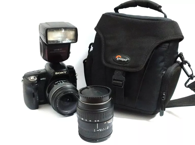 SONY DSLR-A450 / 18-55 MM / 28-105 MM / LAMPA / NISKI PRZEBIEG