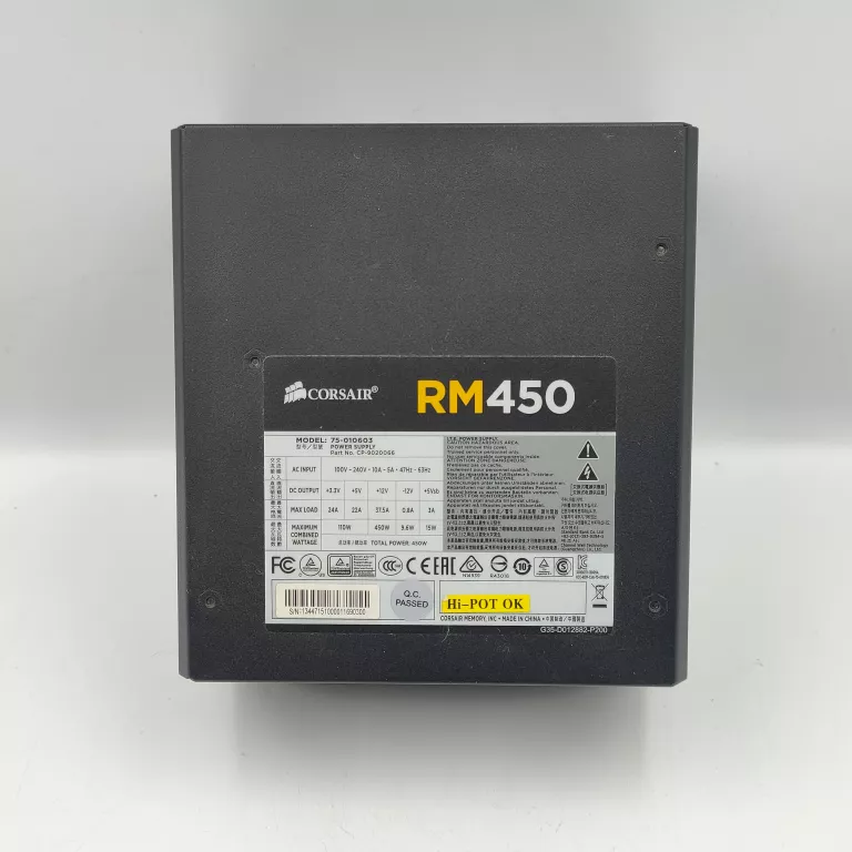 ZASILACZ MODULARNY CORSAIR RM450 / 450W
