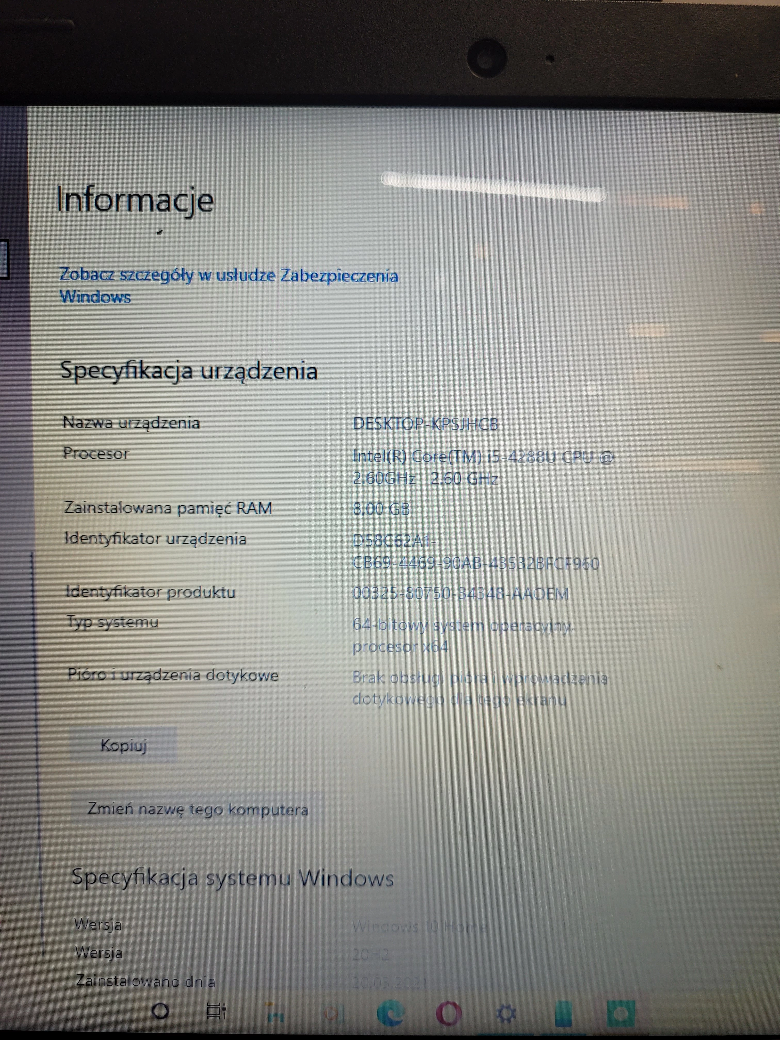 laptop-lenovo-ideapad-100-15ibd-i58gb256gb-stan-uzywany