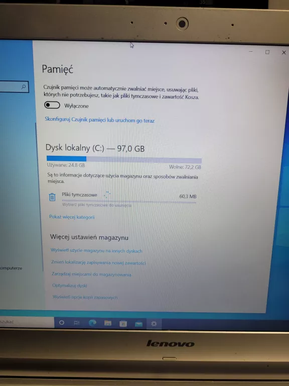 LAPTOP LENOVO I3/8GB/128GB