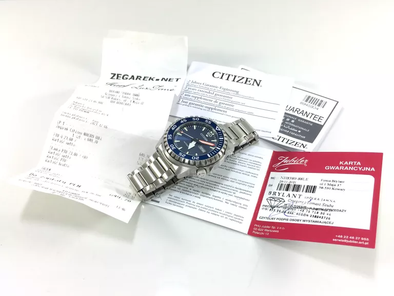 ZEGAREK MĘSKI CITIZEN MARINE AUTOMATIC NH8389-88LE