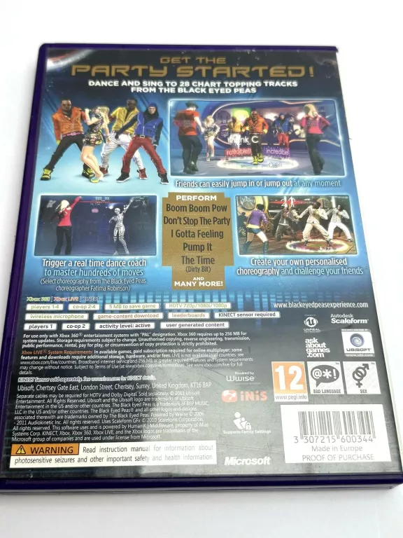GRA XBOX 360 THE BLACK EYED PEAS