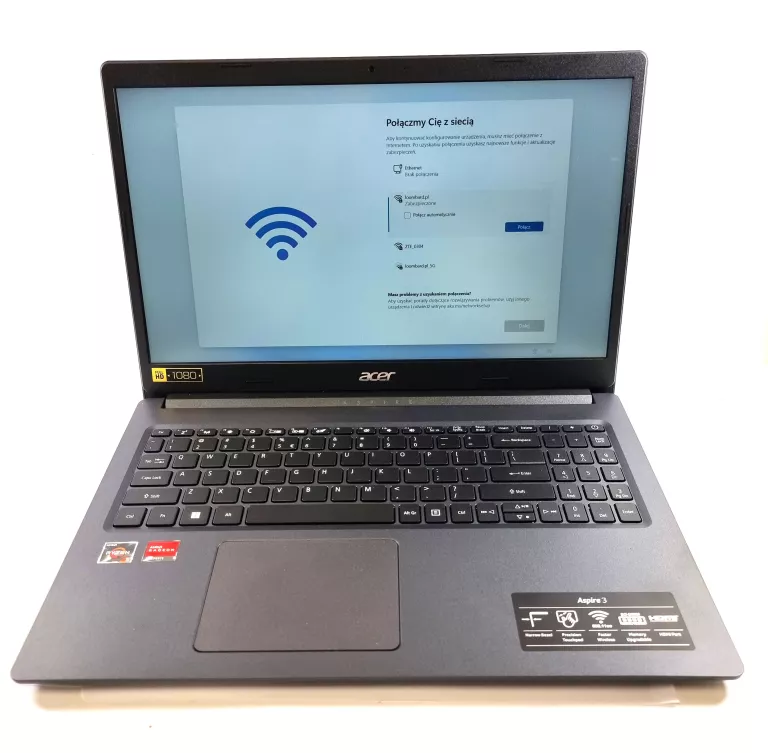 LAPTOP ACER ASPIRE 3 A315-23-R7Z7/FAKTURA/STAN IDEALNY