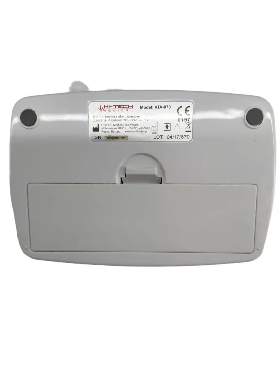 CIŚNIENIOMIERZ HI-TECH KTA-870 WYLANE BATERIE