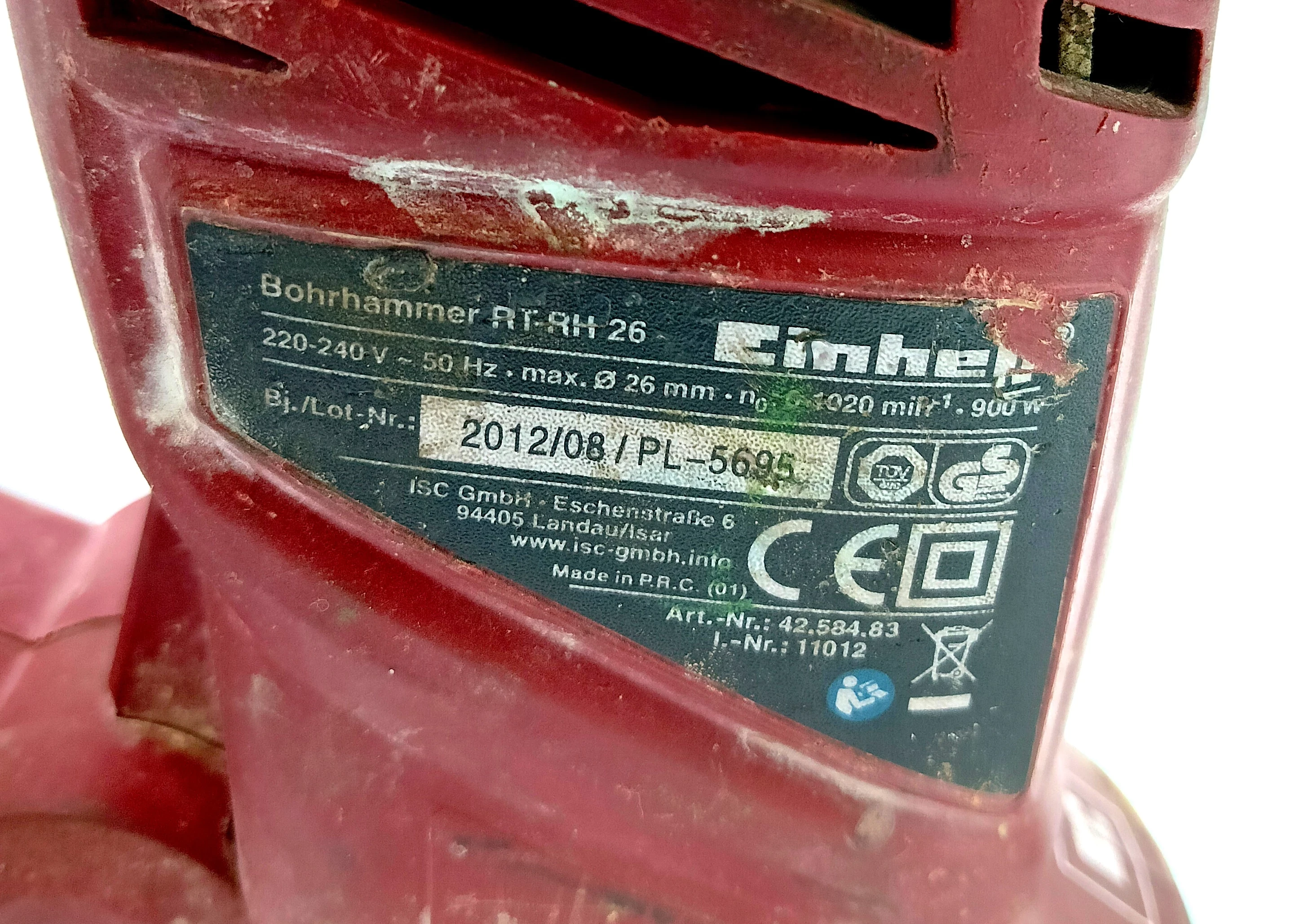 mlot-udarowy-einhell-rt-rh-26-maksymalna-moc-1250