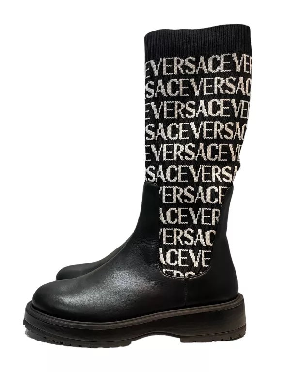 BUTY VERSACE CZARNE ZA KOSTKE ROZ 37