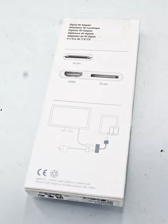 APPLE MD098ZM/A 30 PIN DIGITAL AV ADAPTER