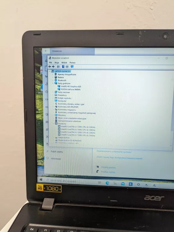 LAPTOP ACER ASPIRE F15 F5-573G