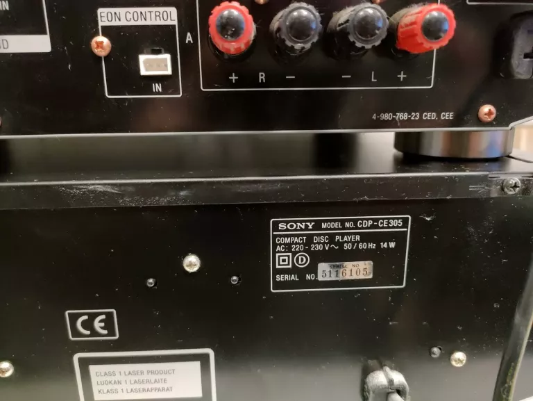 ZESTAW WZMACNIACZ TA-FE600R + ZMIENIARKA SONY CDP-CE305