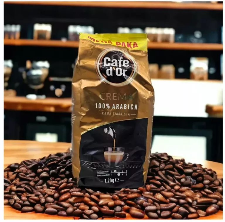 KAWA ZIARNISTA CAFE DOR CREMA 1200G 1,2KG 100% ARABICA MEGA PAKA