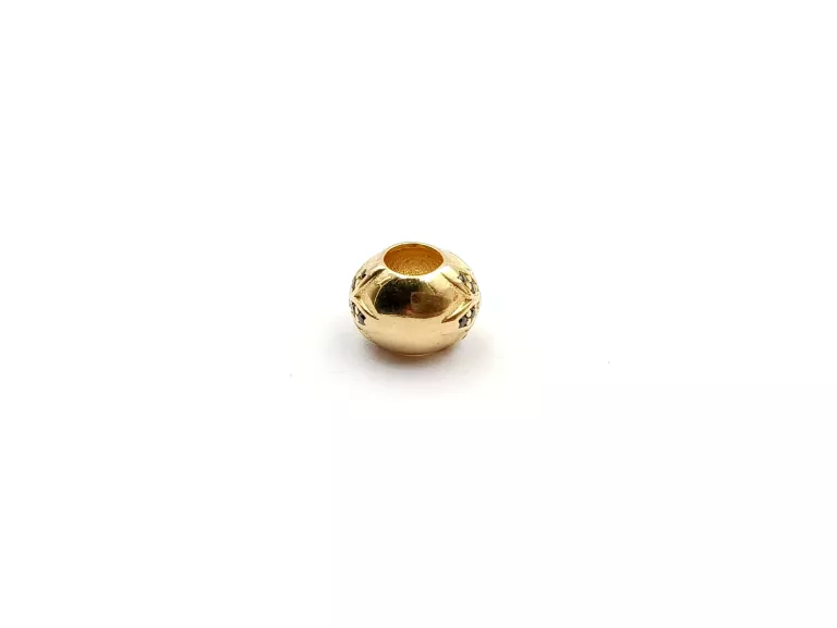 ZAWIESZKA CHARMS KWIAT CZARNE OCZKA 585 / 1,61 G