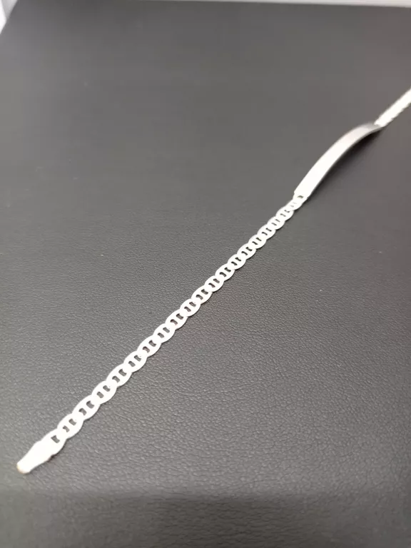 SREBRNA BRANSOLETKA GUCCI ŻYLETKA 4,30G/925/21CM