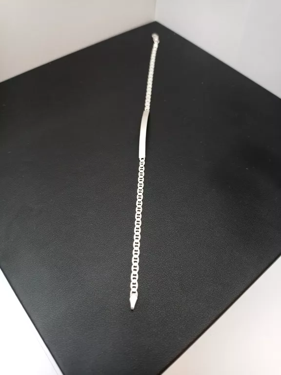 SREBRNA BRANSOLETKA GUCCI ŻYLETKA 4,30G/925/21CM
