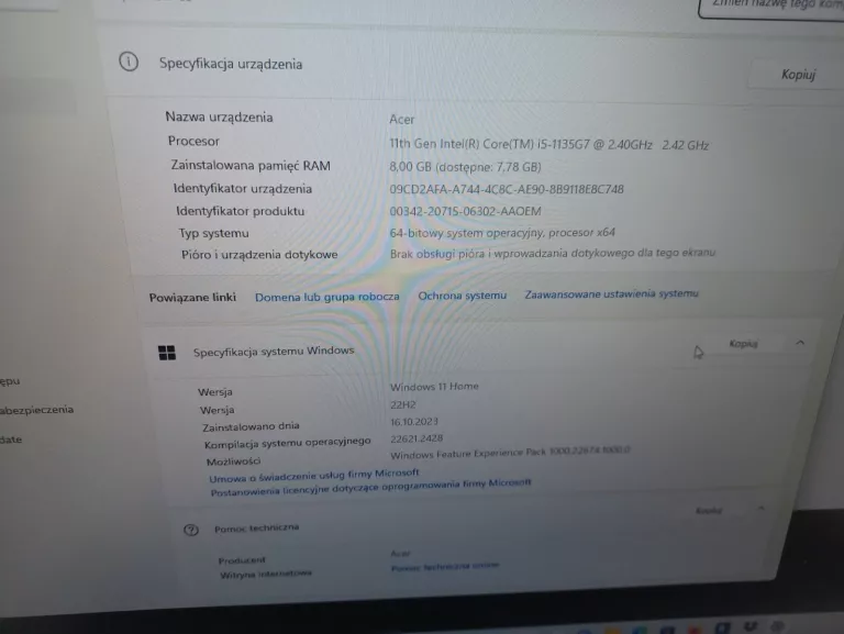 LAPTOP ACER ASPIRE 3 (A317-53) 17,3 " INTEL CORE I5 8 GB / 512 GB