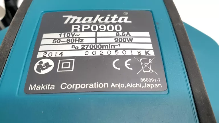 FREZARKA GÓRNOWRZECIONOWA MAKITA RP0900 110V DZIAŁA NA 230V