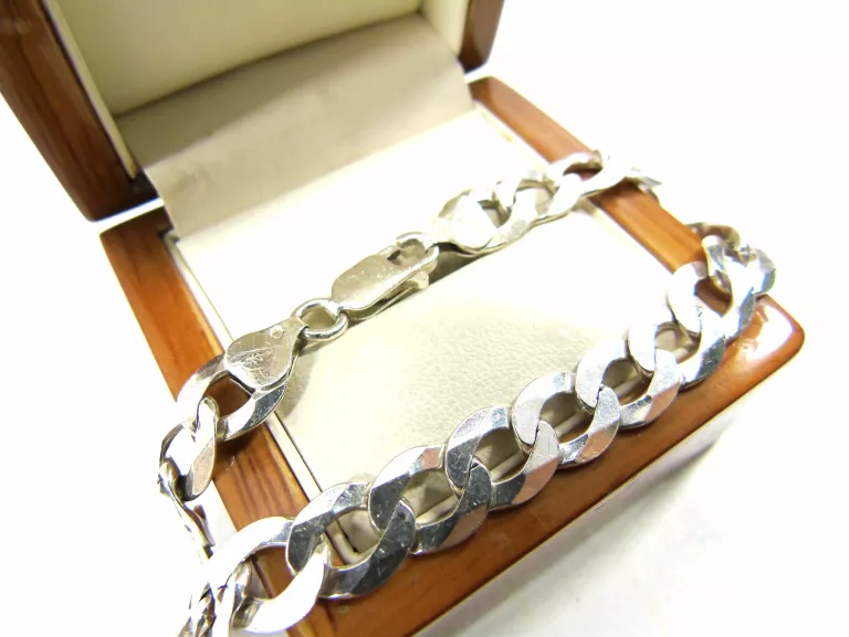 TRADYCYJNA SREBRNA BRANSOLETKA PR.925 DŁ.21CM