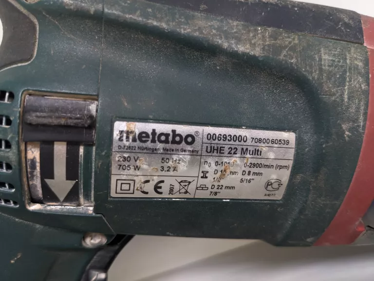 MŁOTOWIERTARKA METABO UHE 22 MULTI