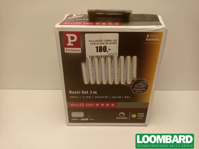 PAULMANN TAŚMA LED FLEXLED – 5M, 3000K WARM WHITE