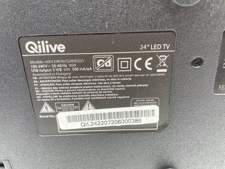 QILIVE - TELEWIZOR 24" DLED HD Q24HS231 PUD