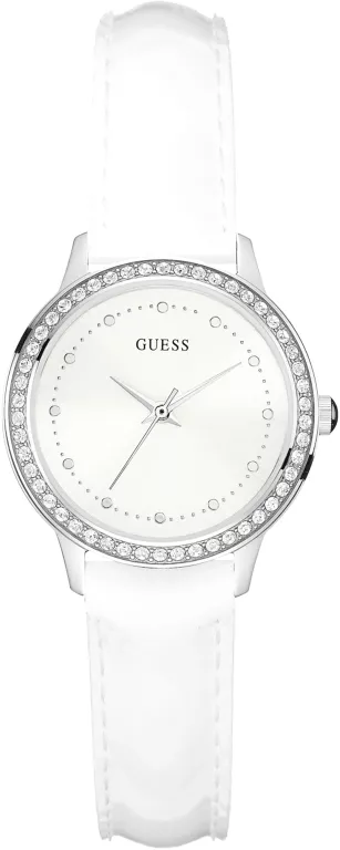 ZEGAREK DAMSKI NARĘCZNY BIAŁY GUESS CHELSEA W0648L5 ELEGANCKI