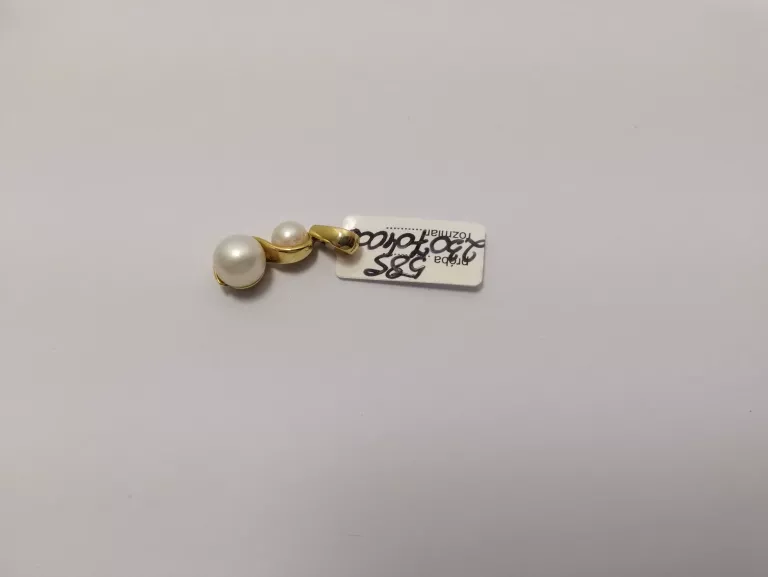 ZŁOTA ZAWIESZKA Z PEREŁKAMI PR 585/ 1,91G/2CM