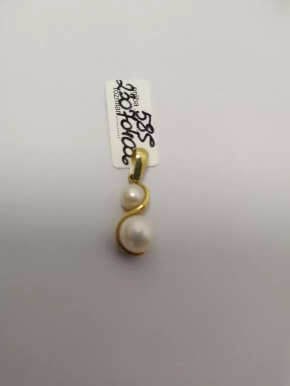 ZŁOTA ZAWIESZKA Z PEREŁKAMI PR 585/ 1,91G/2CM