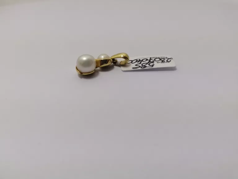 ZŁOTA ZAWIESZKA Z PEREŁKAMI PR 585/ 1,91G/2CM