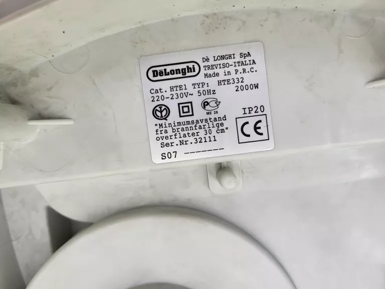 TERMOWENTYLATOR DELONGHI HTE 332 KARTON