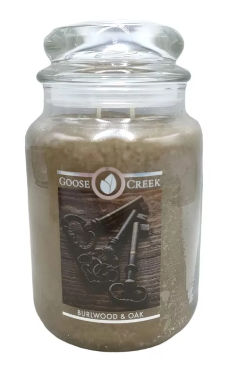GOOSE CREEK ŚWIECA DUŻA BURLWOOD & OAK