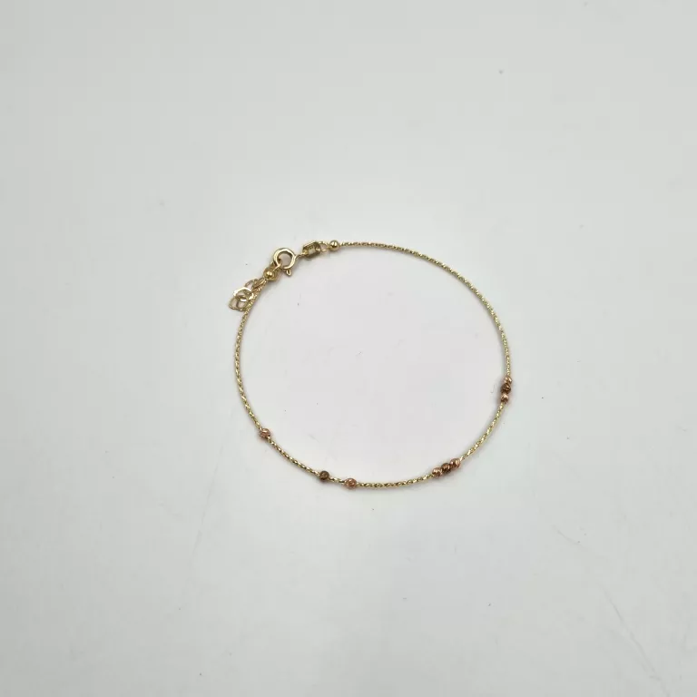 piekna-nowa-zlota-bransoletka-585-088g-kulki-19cm-stan-nowy