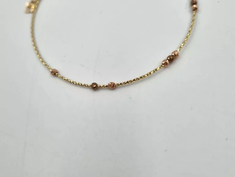 piekna-nowa-zlota-bransoletka-585-088g-kulki-19cm-marka-inna-marka