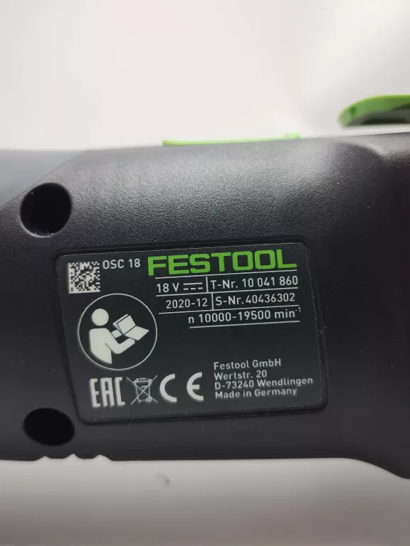 NARZĘDZIE WIELOFUNKCYJNA FESTOOL OSC 18 2020R