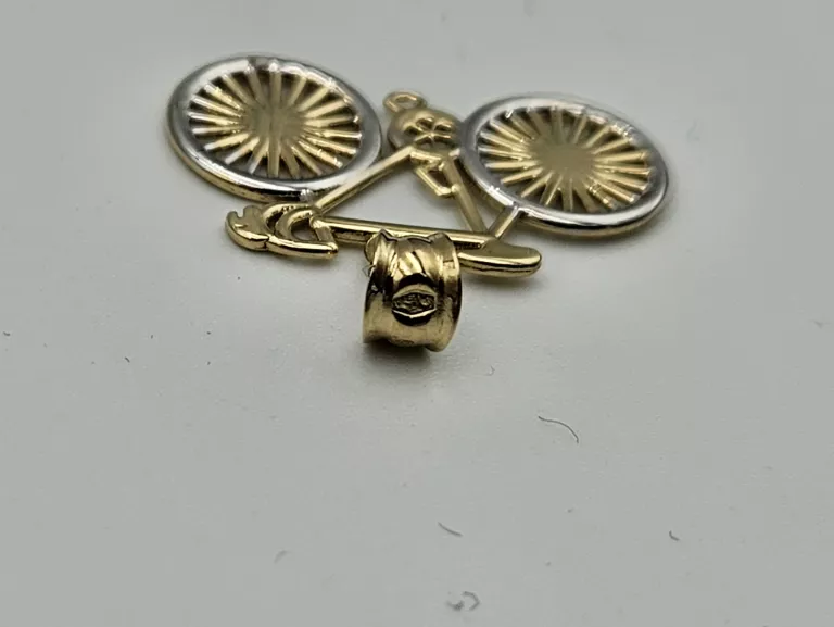 ZŁOTA ZAWIESZKA ROWER 585 14K 1G