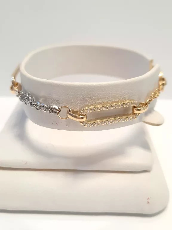PIĘKNA ZŁOTA BRANSOLETKA 14K