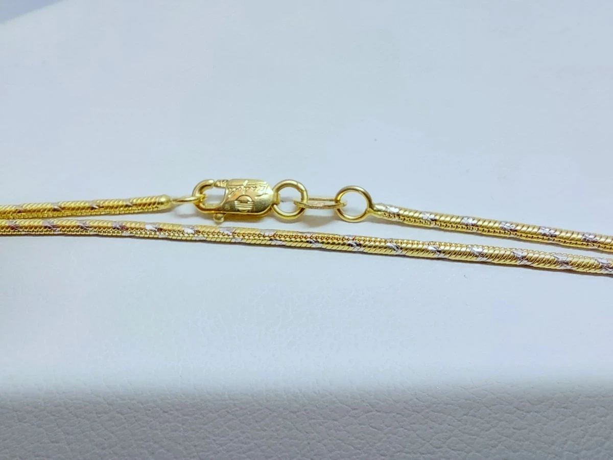 sliczny-zloty-lancuszek-zylka-50cm-585-wstawki-biale-zloto-rodzaj-2205-2