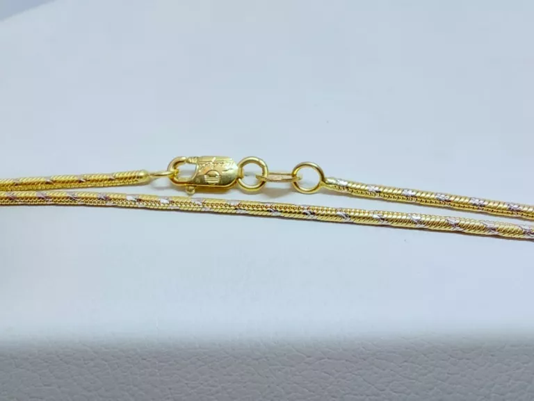 sliczny-zloty-lancuszek-zylka-50cm-585-wstawki-biale-zloto-rodzaj-2205-2